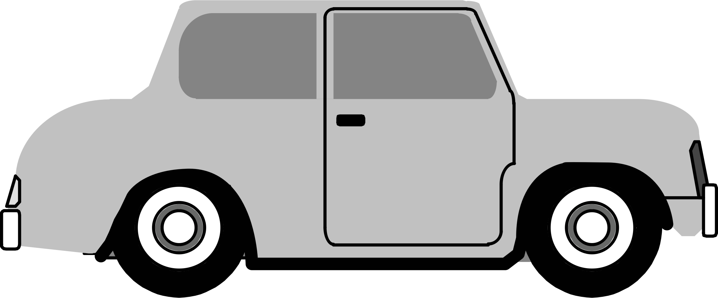 Clipart - car side view