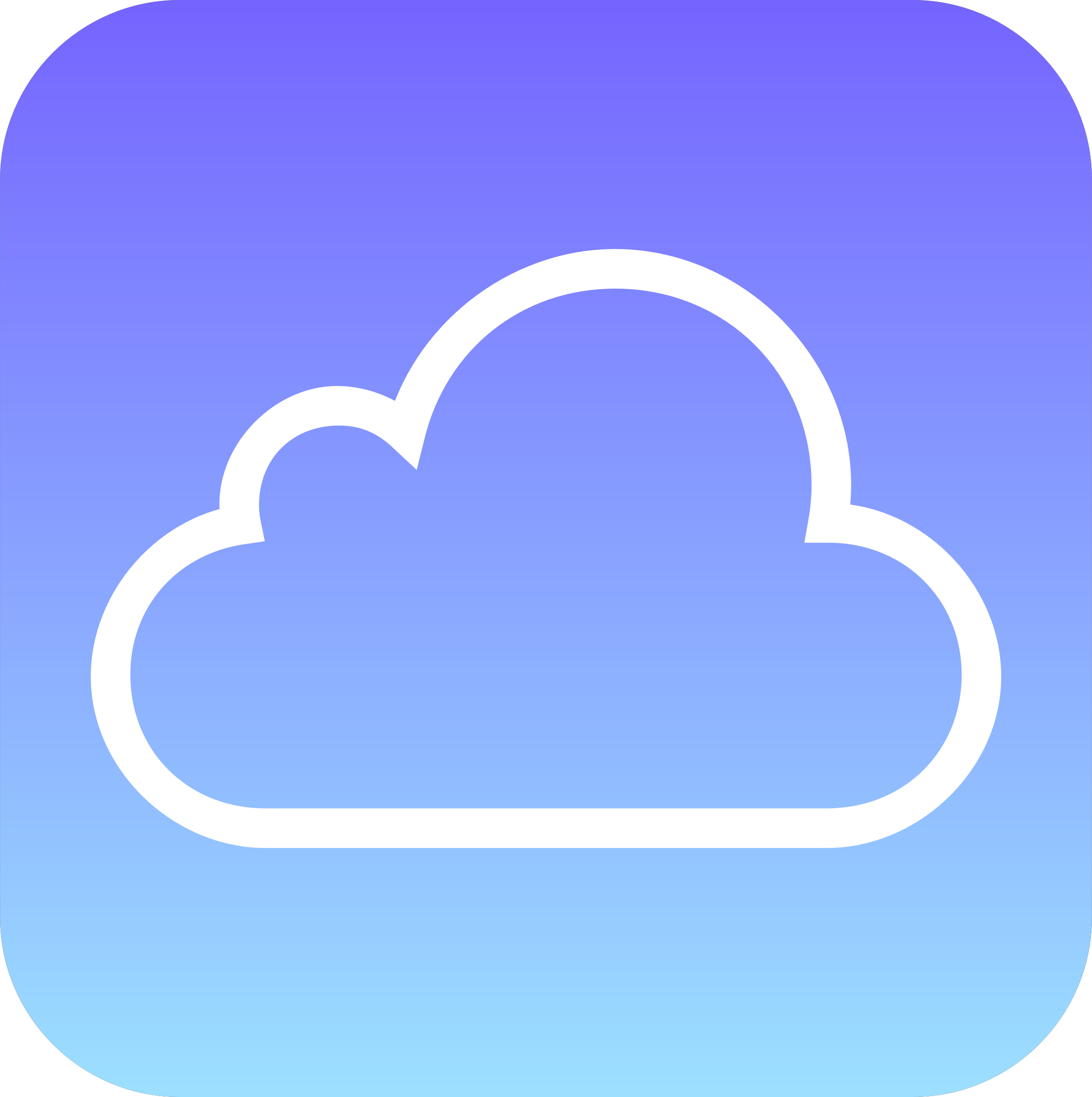 Clipart - Simple Cloud Icon