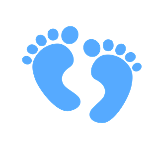 50+ Baby Feet Silhouette Clip Art