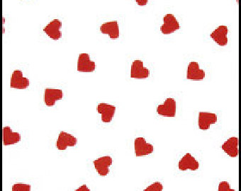 red heart print