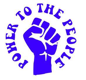 power to the people. power to the people.