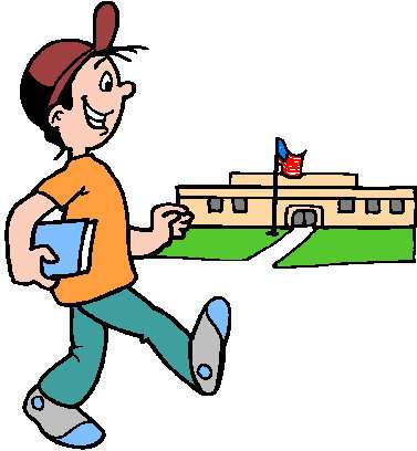 Arrival to school clipart