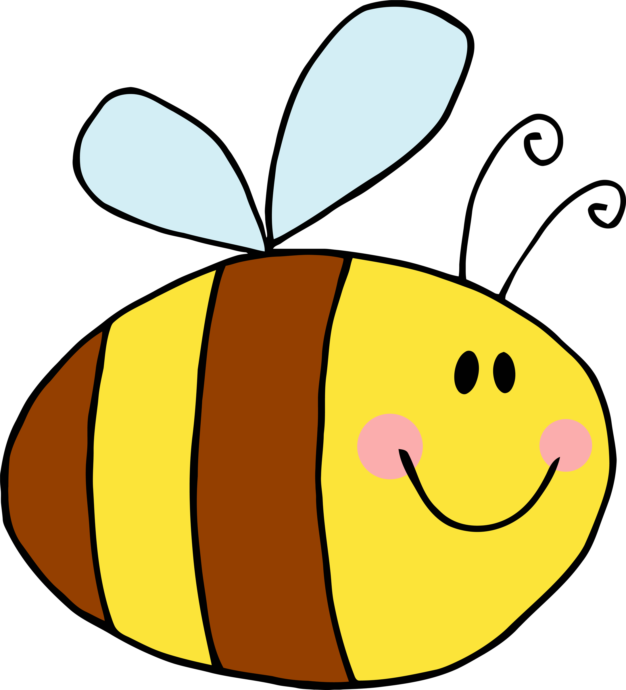 free clipart of cartoon bees - photo #22