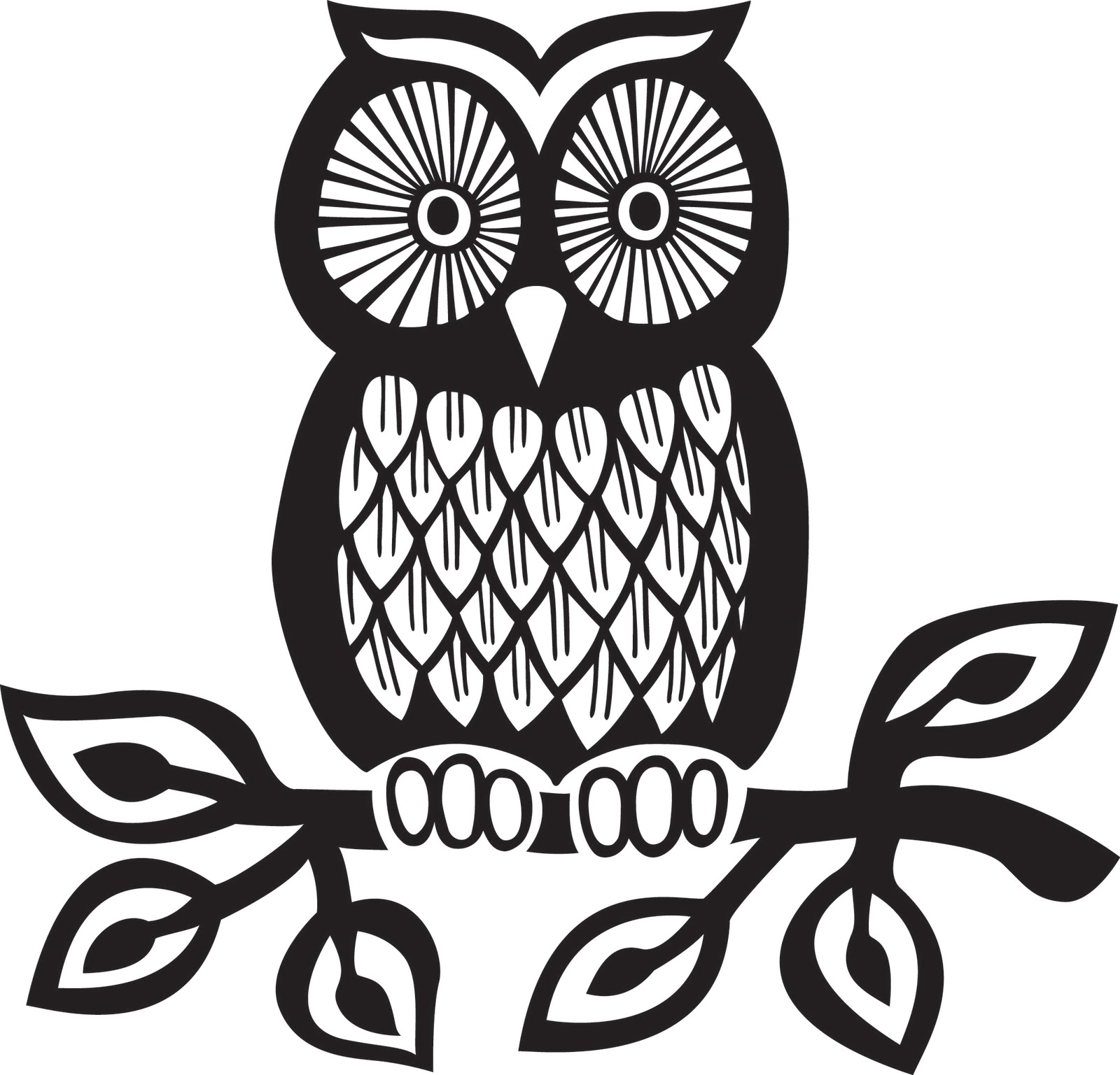 Best Photos of Owl Outline Designs - Owl Tattoo Outline Drawings ...