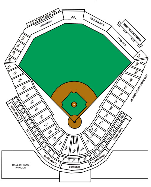 Stadium Map | Louisville Bats Ballpark Info