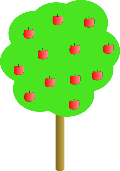 Apple Tree clip art - vector clip art online, royalty free ...