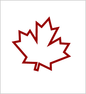 True North Gear Canadian Clothing: Maple Leaf Outline