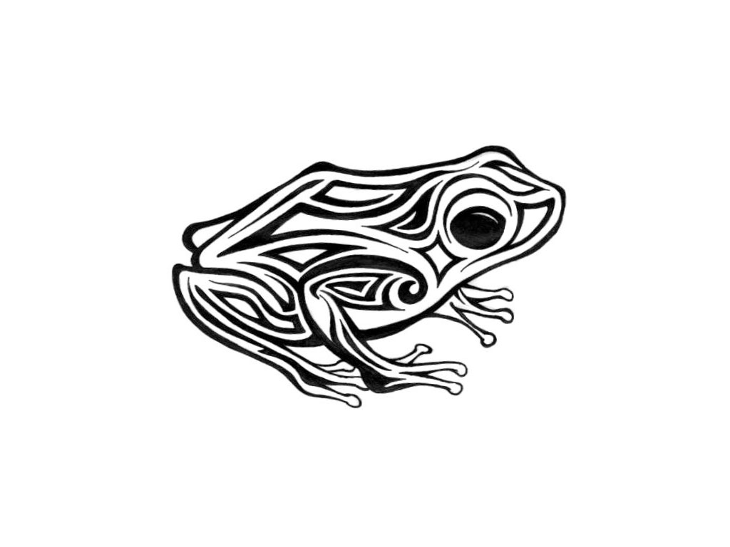 Free Designs Tribal Frog With Big Eyes Tattoo Wallpaper - Free ...