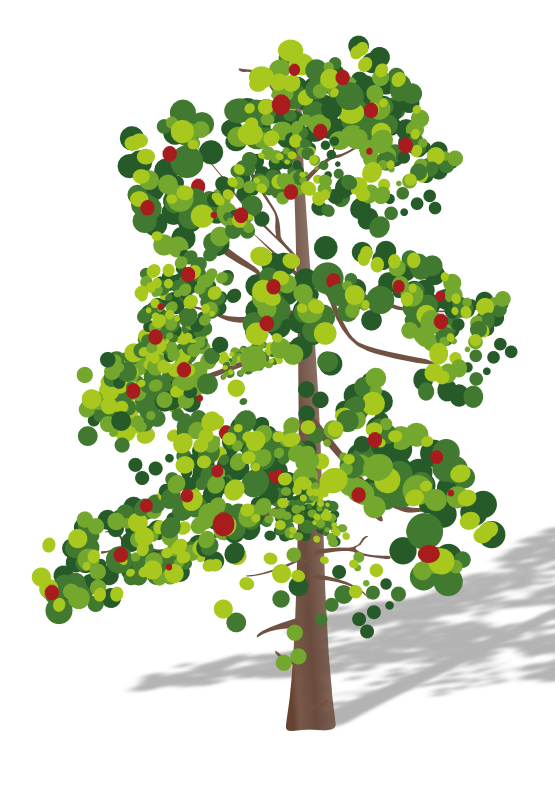 clipart trees and flowers - photo #9