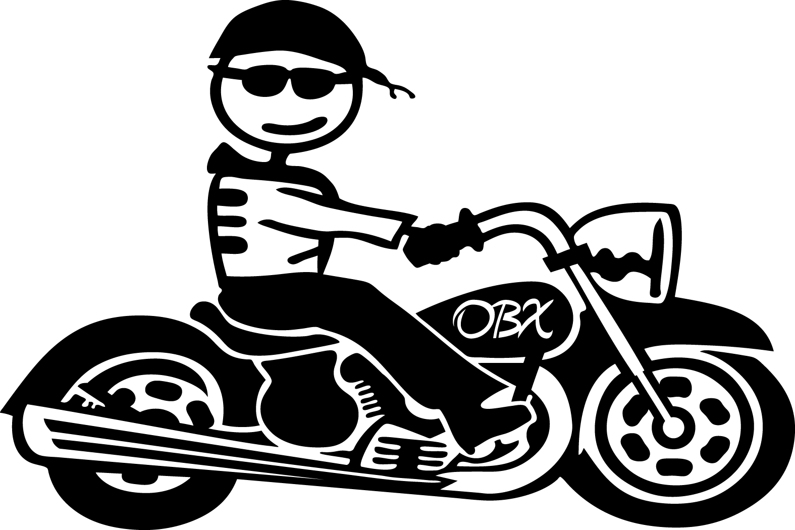 Line Drawing Motorcycle : Motorcycle line drawing clipart best
