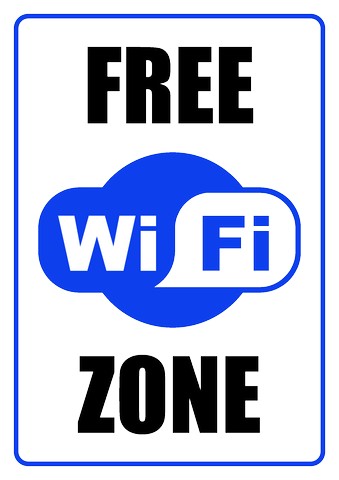 WiFi Zone sign template, How to design WiFi Zone sign, WiFi Zone ...