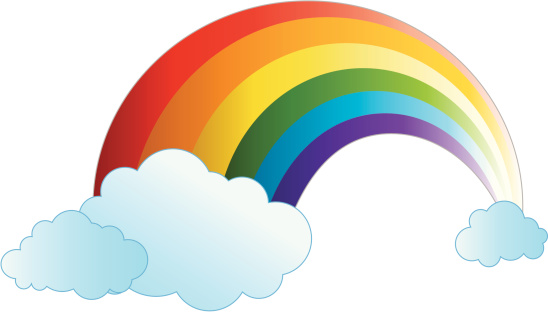 clip art vector rainbow - photo #12