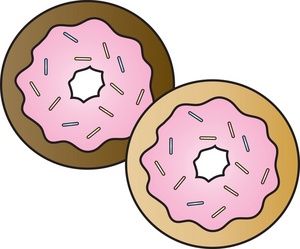 Donut Clip Art Black And White - Free Clipart Images