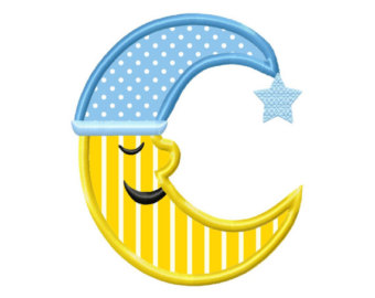 492 views Moon applique | Etsy