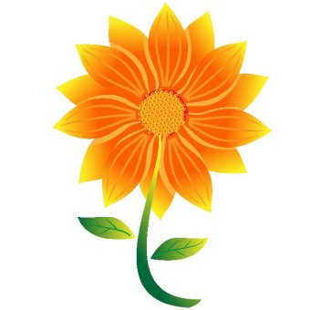 Yellow Sunflower Vector Art | 123Freevectors