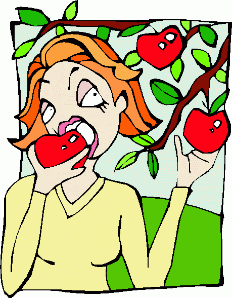 Apple in diet clipart