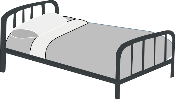 Bed Clip Art Black And White - Free Clipart Images