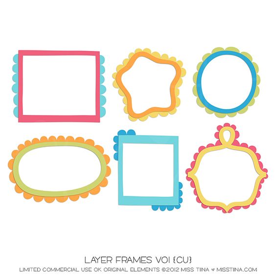 Printable frames and Frames