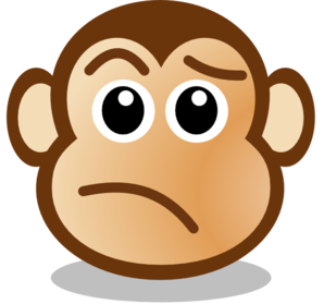 Mad monkey clipart