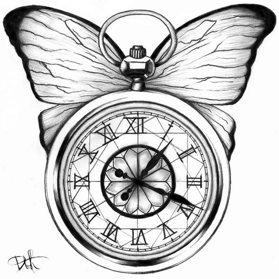Pocket Watch Tattoo Images & Designs