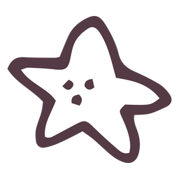 Star hand drawn icon 40 - Transparent PNG/SVG