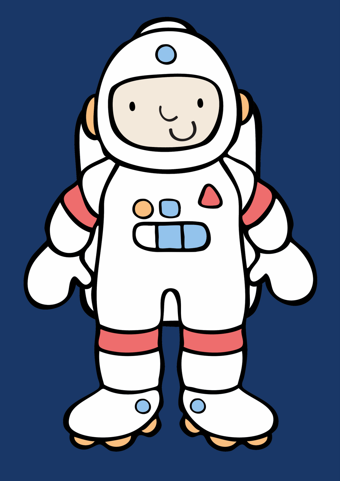 Printable Astronaut Cut Out Template