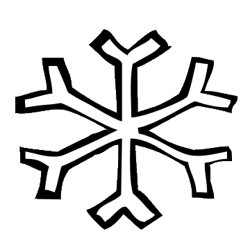 White snowflake clip art