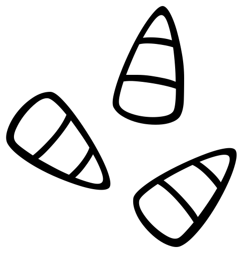 Clipart black and white candy