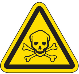 International Symbol Labels - Toxic Hazard, Safety Label | Emedco