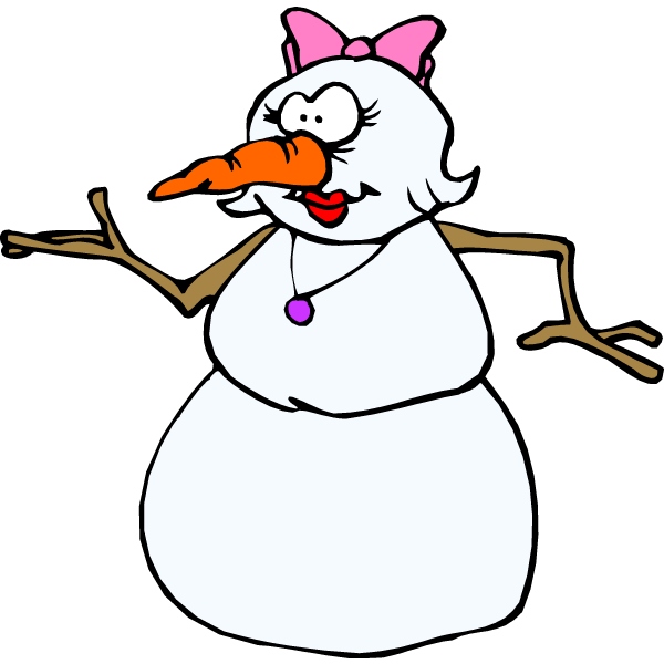 funny snowman clipart - photo #1
