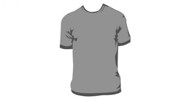 Graues T-Shirt-Vorlage kostenlos Vektor | Download der kostenlosen ...