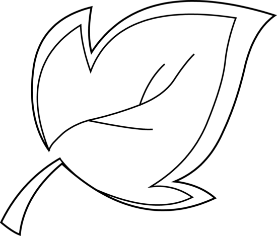 clipart leaf outline - photo #15