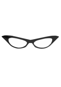S Black Frame Glasses Zoom clip art - vector clip art online ...