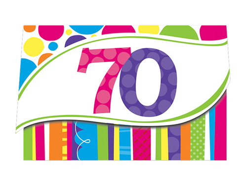 Bright & Bold 70th Birthday Party Supplies - Wholesale | My Paper Shop