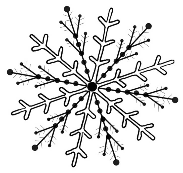 Snowflakes Outline - ClipArt Best