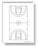 Free Printable Basketball Court Diagrams