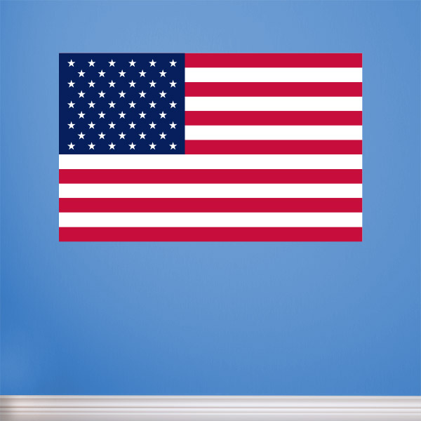 American Flag Wall Graphic - Sticker Genius