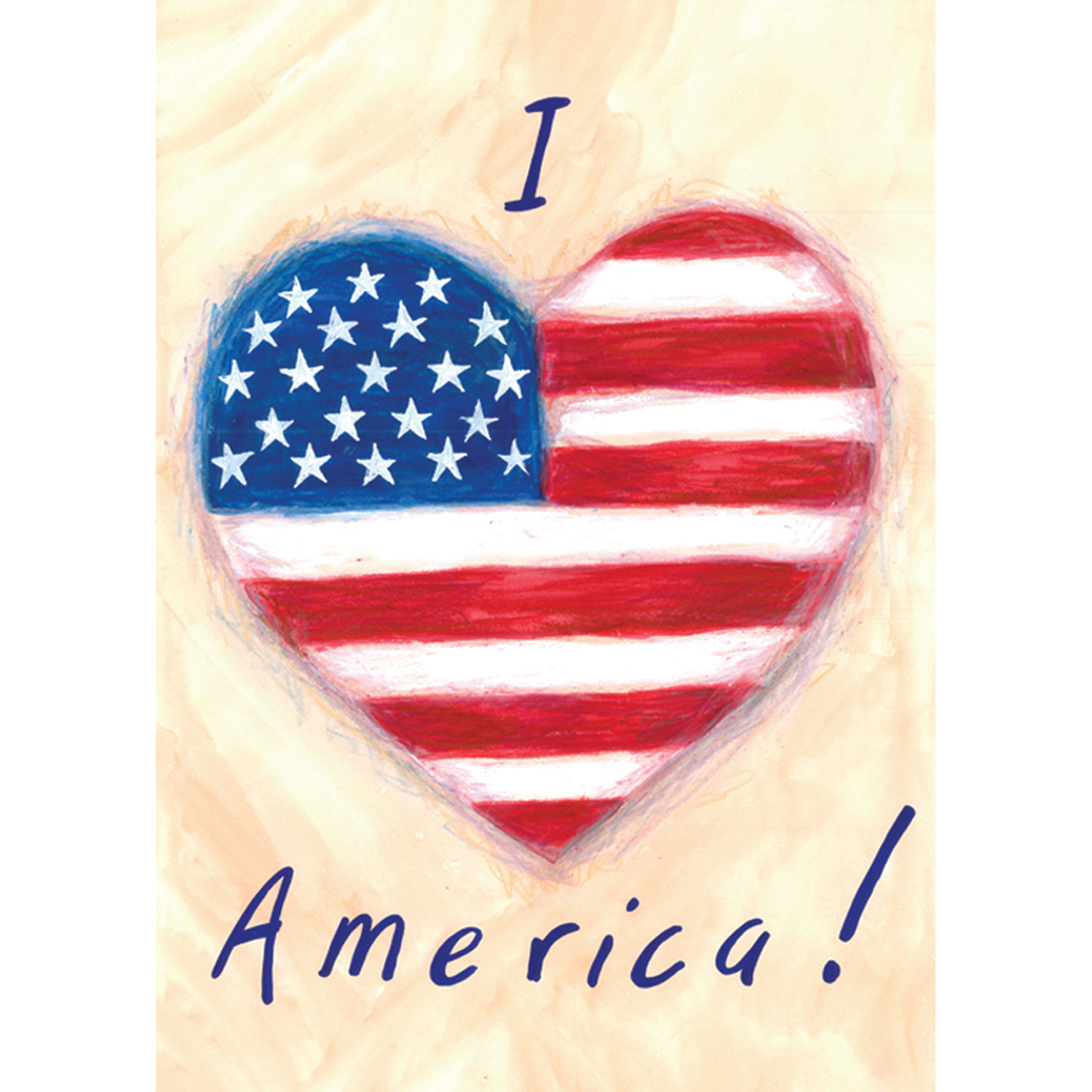 Heart Shaped American Flag