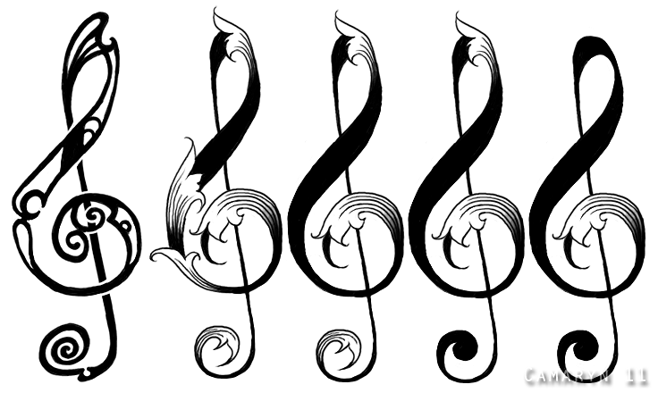 Treble Clef Peace Sign Tattoo - ClipArt Best