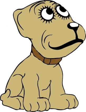 Cartoon Dog clip art vector, free vector graphics