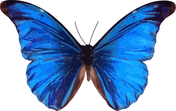 Blue Butterfly Clip Art - ClipArt Best
