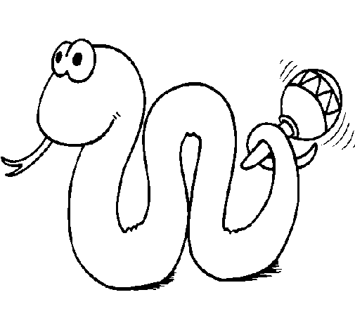Coloring page Rattlesnake to color online - Coloringcrew.