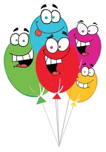 Free Balloons Clip Art Image - Colorful Birthday Ballons with ...