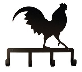 Amazon.com - VWI KH-1 Rooster Silhouette Wrought Iron Key Holder ...