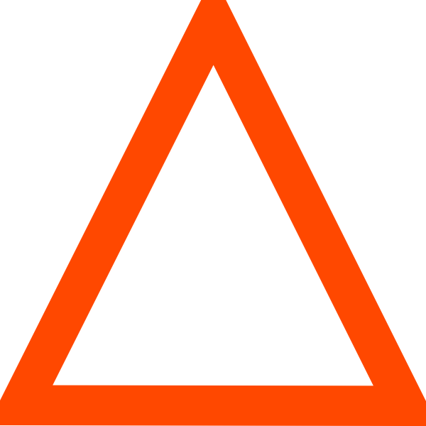 Orange Triangle clip art - vector clip art online, royalty free ...
