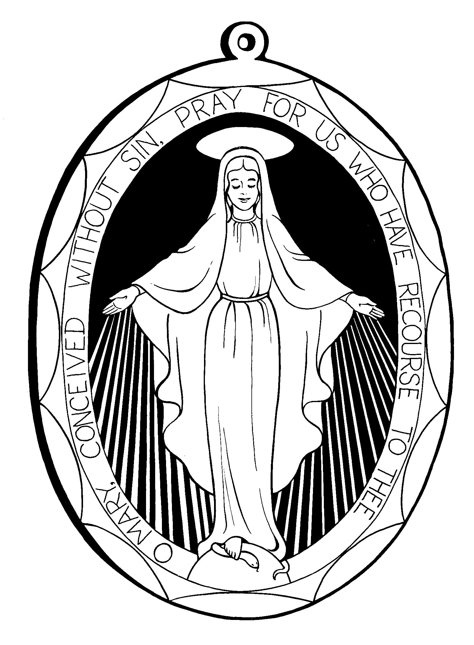 clipart images of virgin mary - photo #45