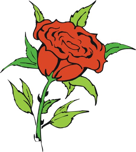 Red Rose Cartoon - ClipArt Best