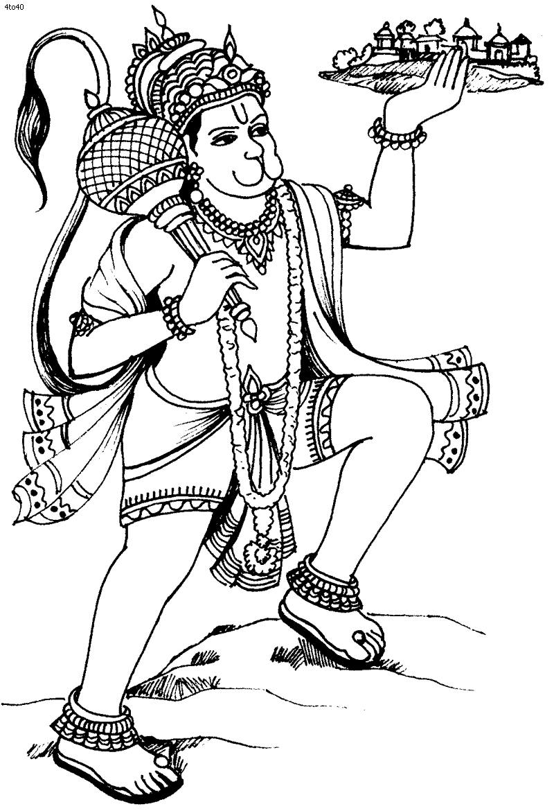 lord hanuman clipart - photo #3