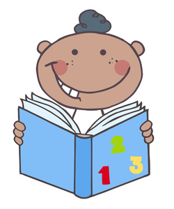 Books Cartoon Clipart Image - clip art image of a happy baby ...