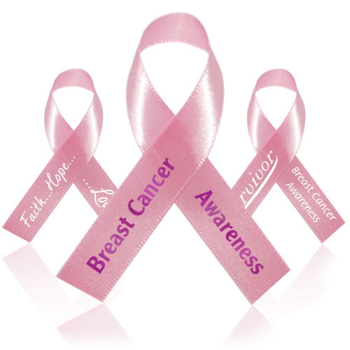 Breast Cancer Ribbon Stencil